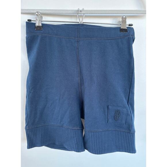 Free People Movement Navy Ribbed Biker Shorts, Size L, EUC - Picture 1 of 5